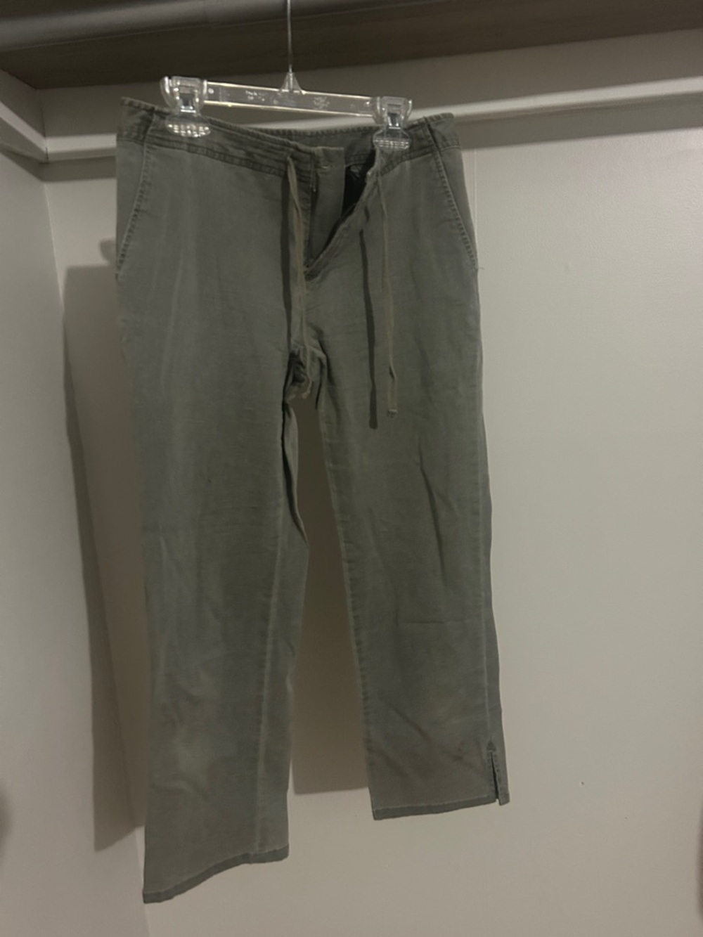 Women’s Olive Green Casual Drawstring Pants